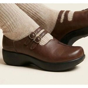 Vintage Y2K Brown Leather‎ Earth Shoes Mary Jane Sz 9.5B Fairy Grunge Twilight